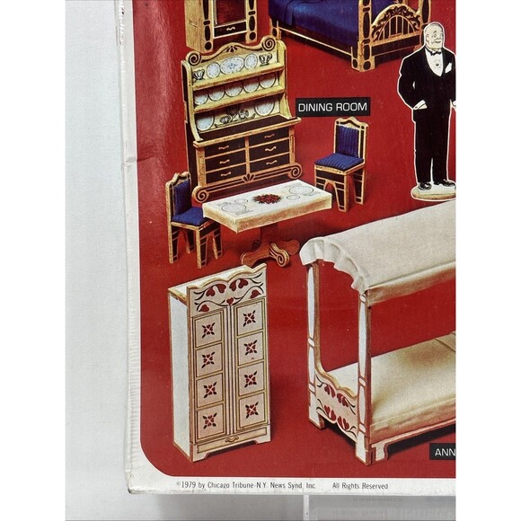 Vtg 1981 ANNIE Dream Doll House Furniture Kit 26 Piece Figures NOS USA Arrow - Picture 2 of 8